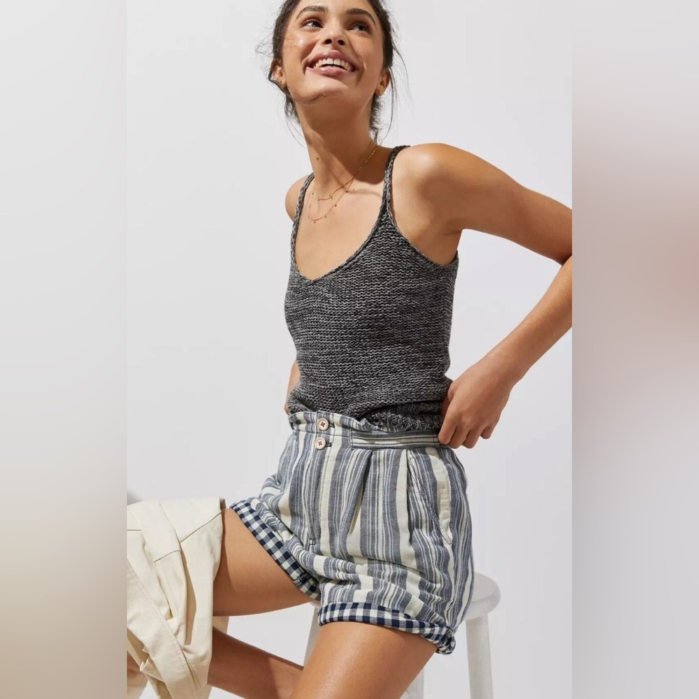 Anthropologie Pilcro 100% Cotton Everyday Striped Short